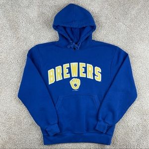 Milwaukee Brewers MLB blue pullover hoodie
